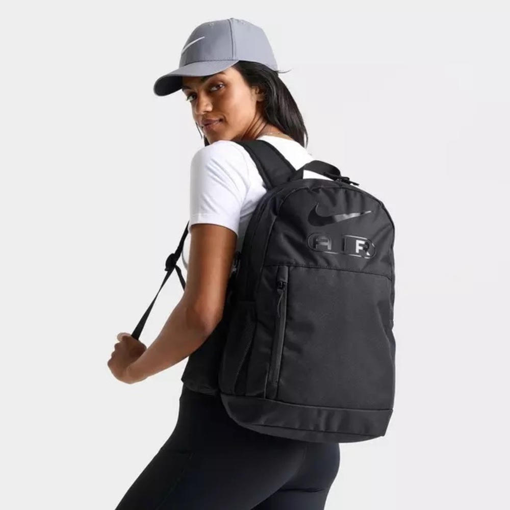 Nike Air Elemental Backpack School Gym Sports Training Travel Laptop Bag Black - Picture 11 of 11